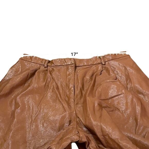 RTR Slate & Willow Brown Faux Leather High‎ Rise Wide Leg Pants Sz XL - Picture 11 of 14